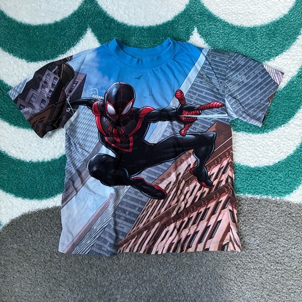 H&M x Marvel Miles Morales Spider-Man Tee (Multi) Size 6X/7